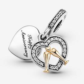 Charm PANDORA colgar plata Feliz Aniversario