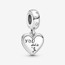 Pandora ab. plata Felicitaciones Corazón y estrella