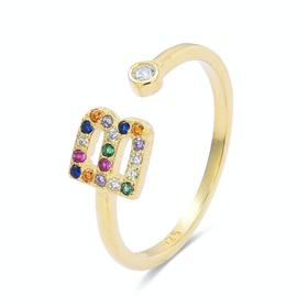 Anillo LUXENTER dorado letra B