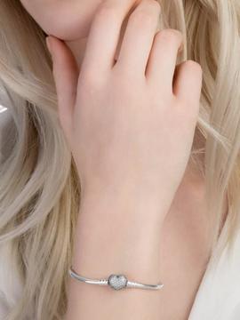 Pulsera PANDORA moments cierre corazon