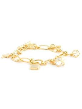 Pulsera LUXENTER Briwe dorada cuelga abalorios