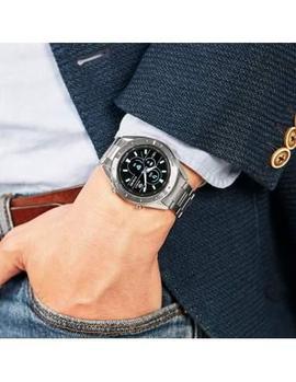 Smart watch MAREA redondo acero caucho negro