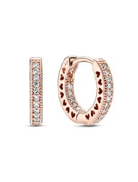 Aro PANDORA Rose Corazón en Pavé