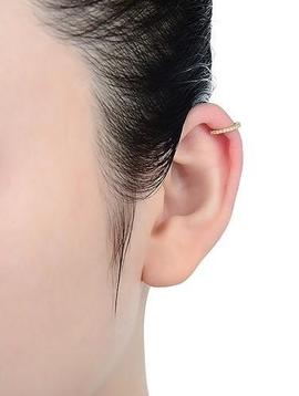 Earcuff LUXENTER aro dorado circonitas