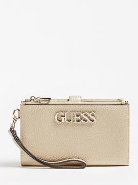 Cartera GUESS  UPTOWN CHICgold doble