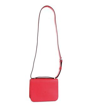 Bolso GUESS Corily rojo rigido cierre G plateada