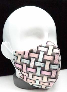 Mascarilla FERCHI mujer reversible estampado rayas