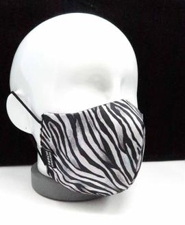 Mascarilla FERCHI mujer reversible estampado cebra