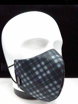 Mascarilla FERCHI reversible hombre cuadros grises