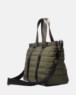 Bolso shopper PRIVATA verde acolchado