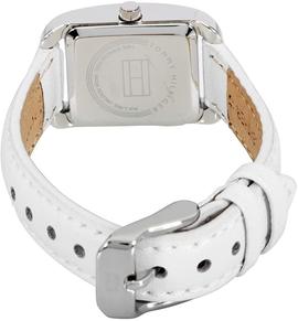 Reloj TOMMY cuadrado piel blanca