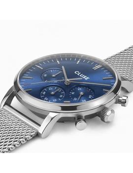 Reloj CLUSE Aravis Chrono Mesh Dark Blue-Silver