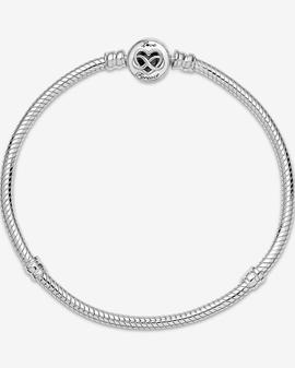 Pulsera PANDORA Moments  plata corazon infinito