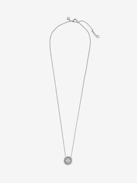 Collar PANDORA plata Doble Halo Brillante