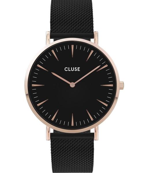 Reloj CLUSE Boho Chic Mesh Black Rose Gold Colour