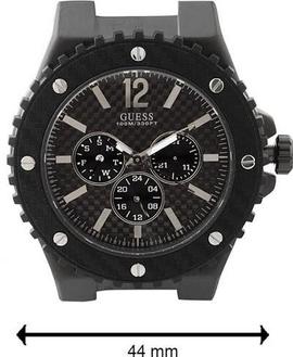 Reloj GUESS Caucho con esfera de tornillos Hombre