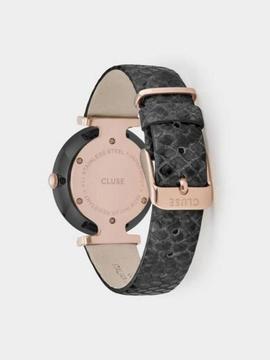 Reloj CLUSE Triomphe Leather Black Python