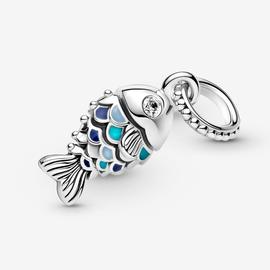 Charm PANDORA Colgante Pez Escamas Azules