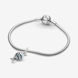 Charm PANDORA Colgante Pez Escamas Azules