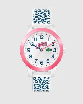 Reloj LACOSTE niña caucho blanco leopardo