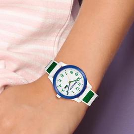 Reloj LACOSTE niñ@ caucho rallas verde y blancas