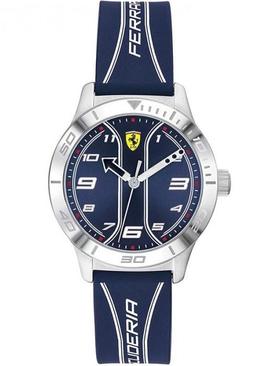 Reloj FERRARI analogico silicona marina y blanca caja acero