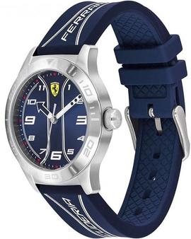 Reloj FERRARI analogico silicona marina y blanca caja acero