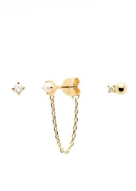 Set P D PAOLA  pendientes charlie gold