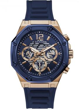 Guess reloj caja cobre correa azul caucho