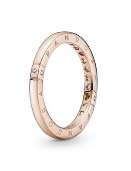 Anillo PANDORA rose Logotipo y Corazones