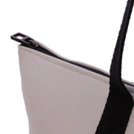 Bolso DON ALGODON playa blanco roto y negro