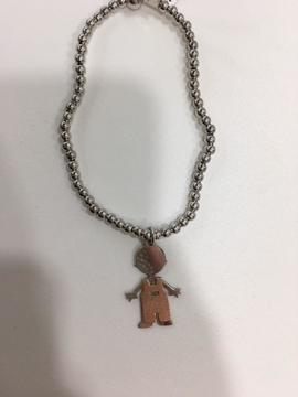 Doallo pulsera plata bolas cuelga niño