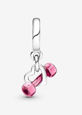 Charm PANDORA mancuerna rosa