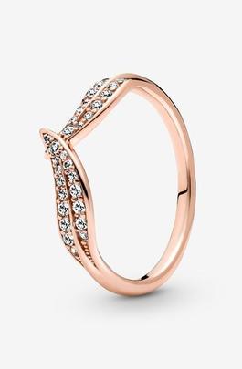 Anillo PANDORA rose hojas brillantes