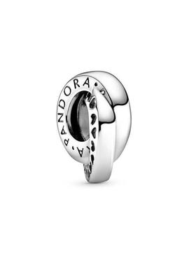 Separador PANDORA plata entralazados 2 aros
