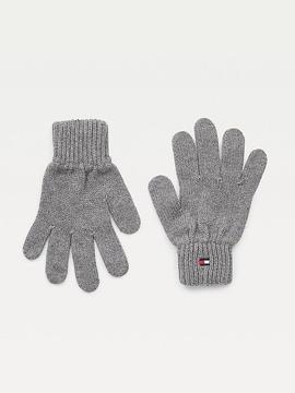 Pack kids TOMMY gorro y guantes lana gris