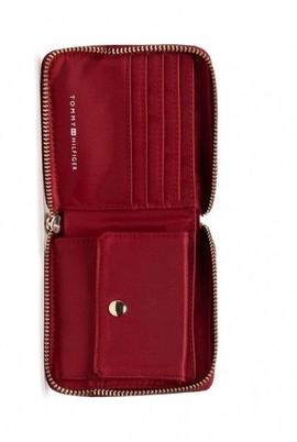 Cartera TOMMY signature roja mediana con cremallera