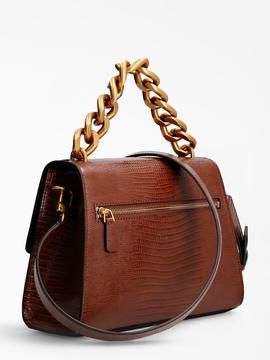 Bolso GUESS rigido mano tullia cocodrilo