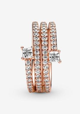 Anillo PANDORA triple espiral