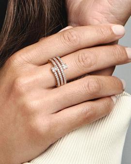 Anillo PANDORA triple espiral