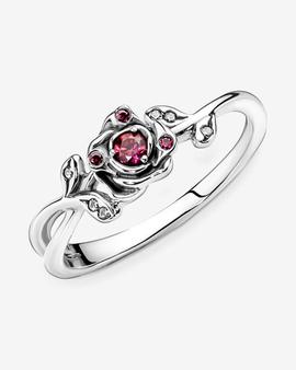 Anillo PANDORA rosa de La Bella y La Bestia Disney