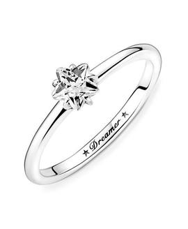 Anillo PANDORA solitario estrella brillante celestial