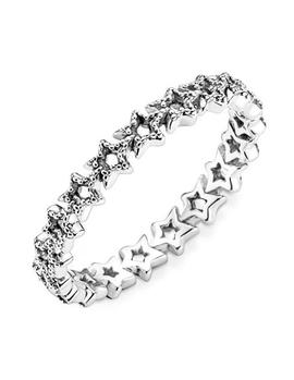 Anillo PANDORA banda de estrellas asimétricas