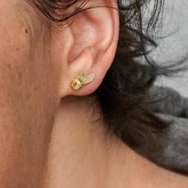 Pendientes PANDORA Botón Snitch Dorada de Harry Potter