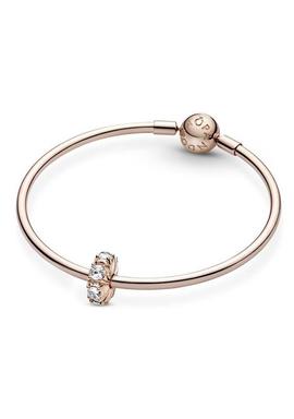 Clip PANDORA rose puntas largas