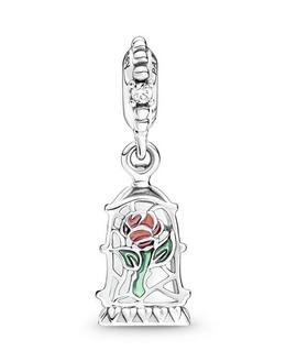 Charm PANDORA rosa encantada La Bella y La Bestia