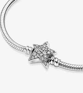 Pulsera PANDORA Moments con cierre de Estrella Asimétrica