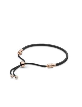 Pulsera PANDORA Moments Cuero Negra