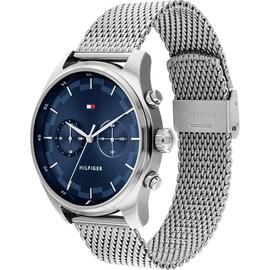 reloj TOMMY esfera azul y correa de malla en acero