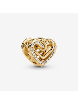 Charm PANDORA Shine corazones entrelazados